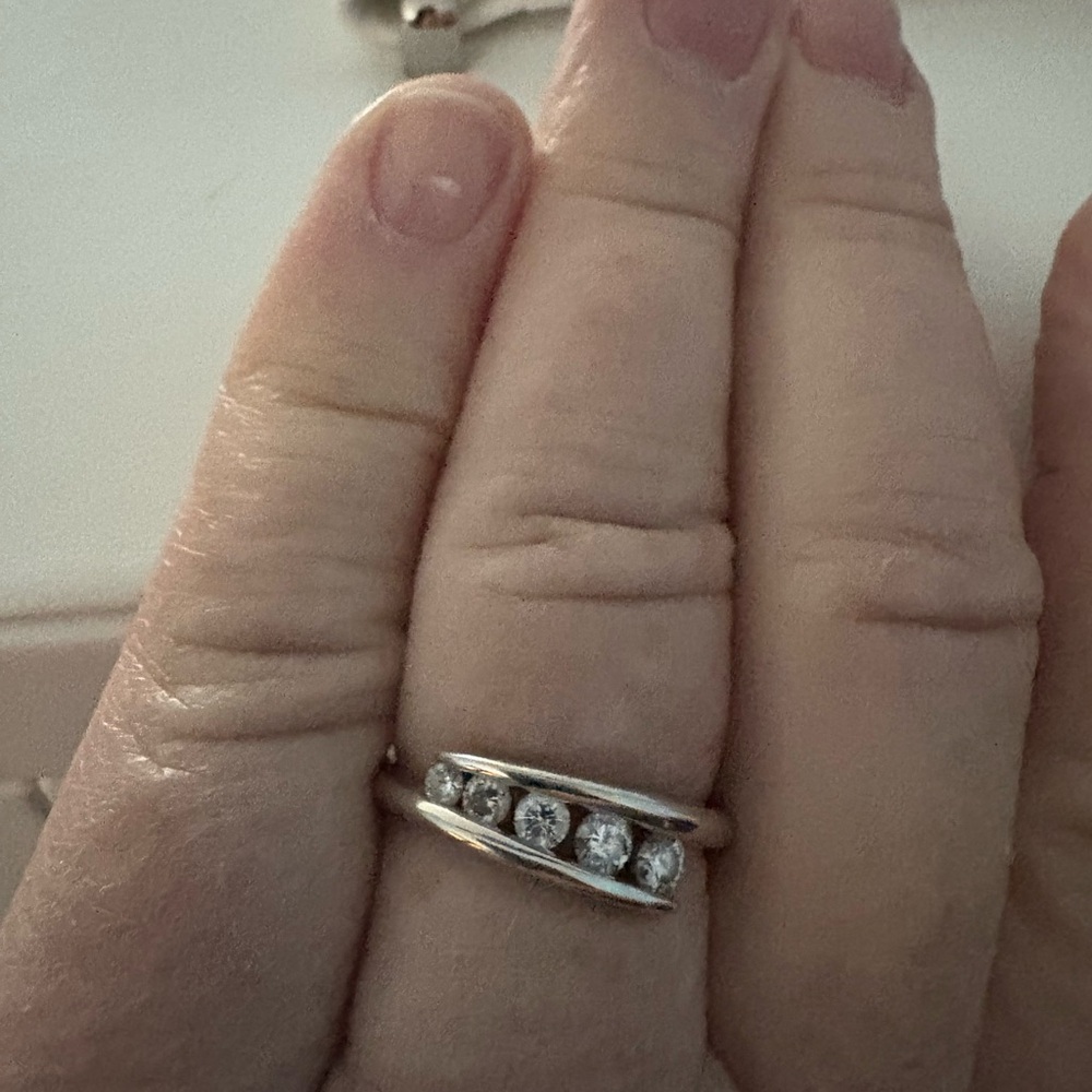Diamond band journey ring 1/2 carat each Price drop great deal